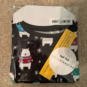 Polar bear pals little sleepies nwt two piece long sleeve pjs 2T